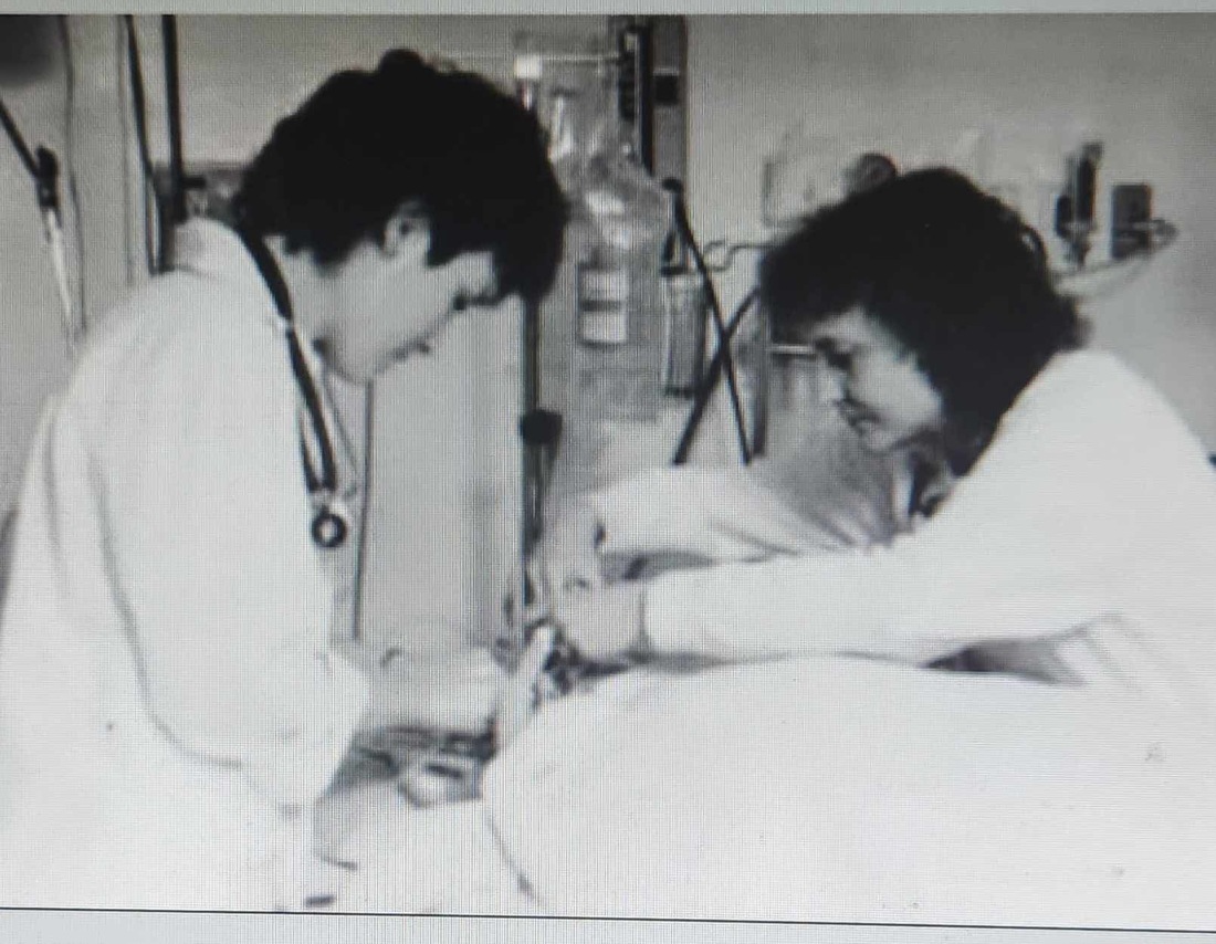 allen hospital icu nurses - black and white