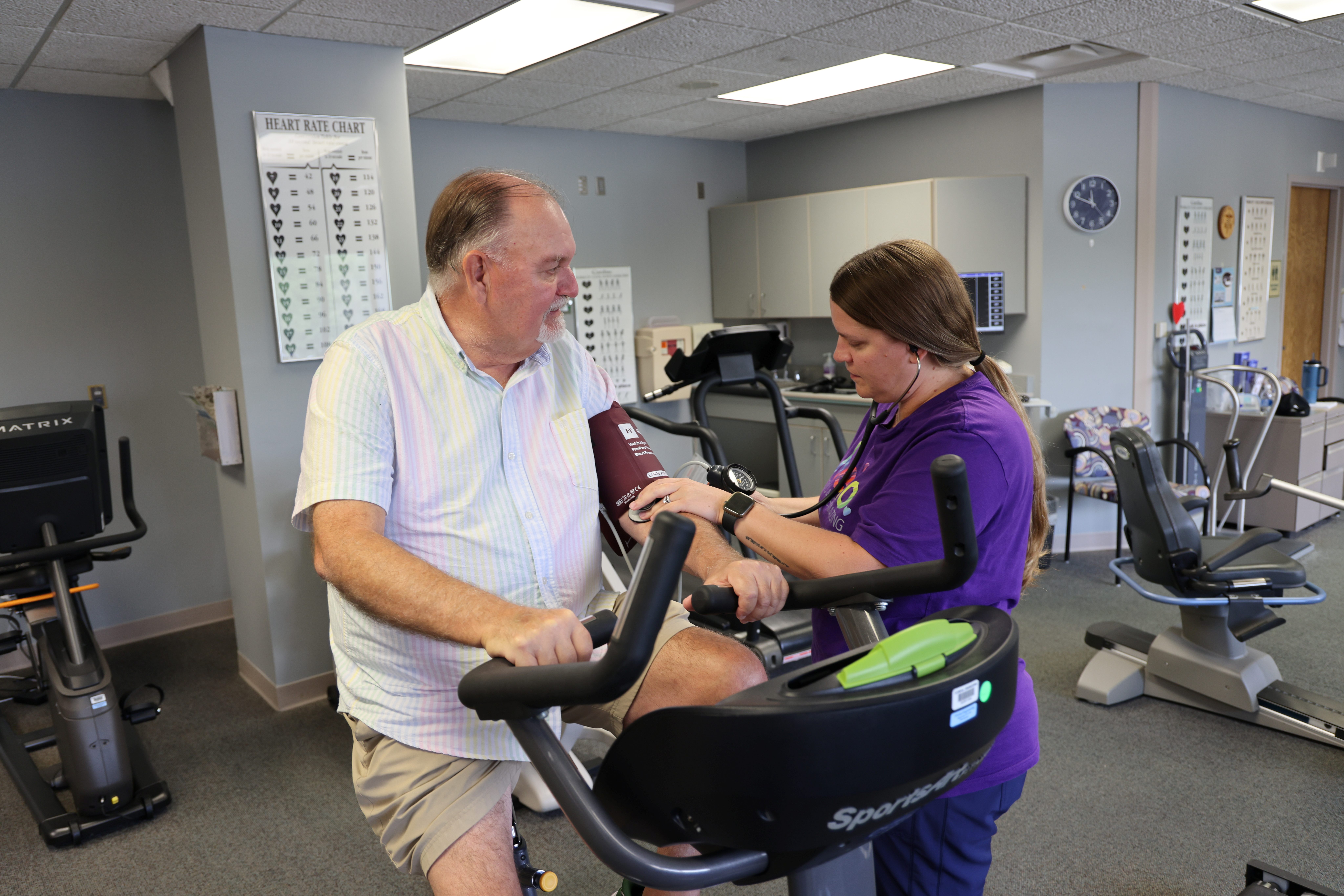 Patient Brian Carmichael at Trnity cardiac rehabilitation.JPG