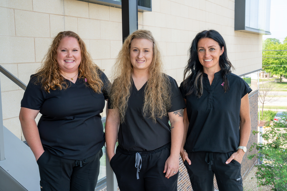 Finley mammography care team -Elizabeth Ibarra, Carissa Oberbroeckling, Lacey Foley.jpg
