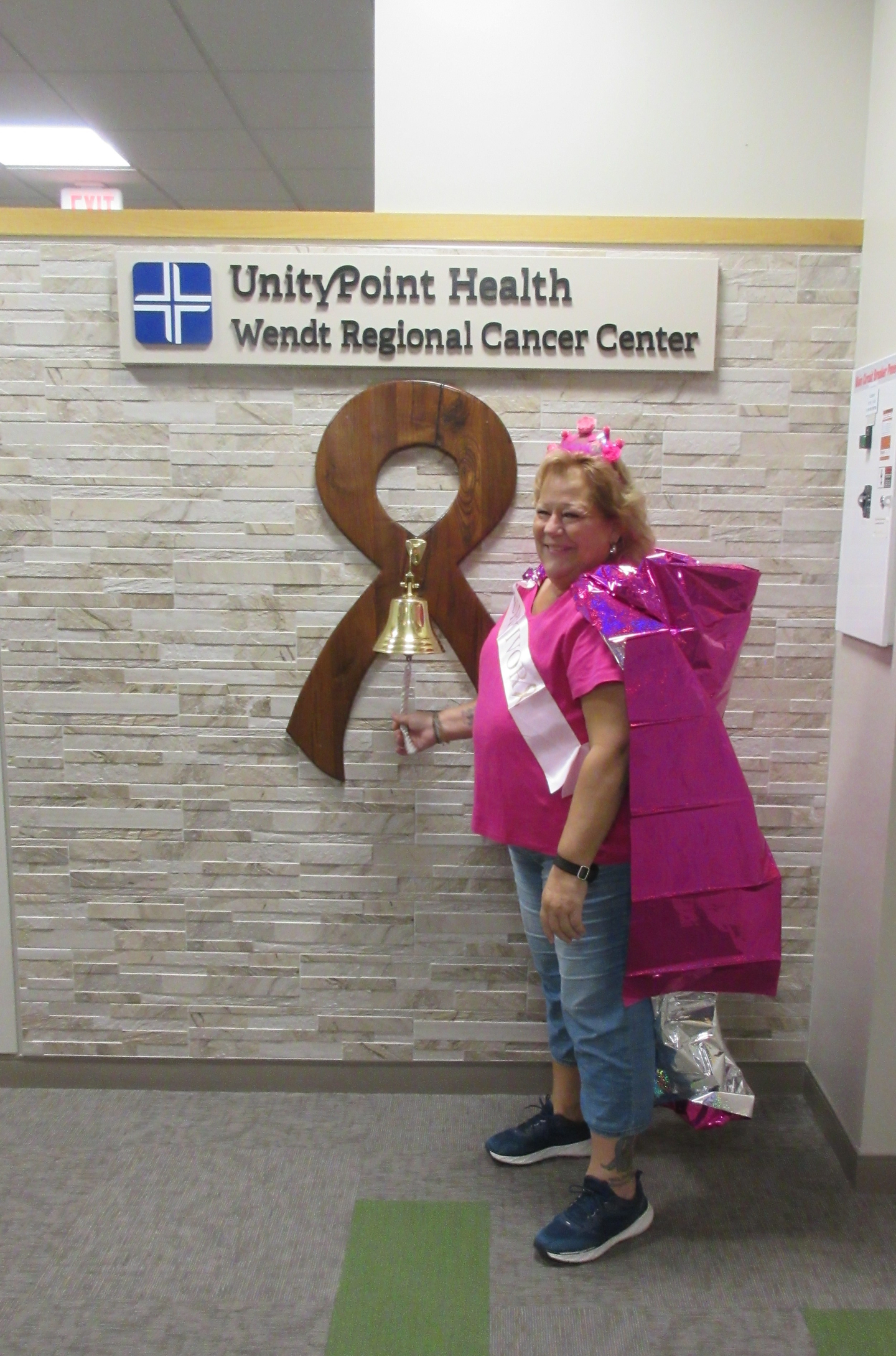 Teri cancer journey ringing bell